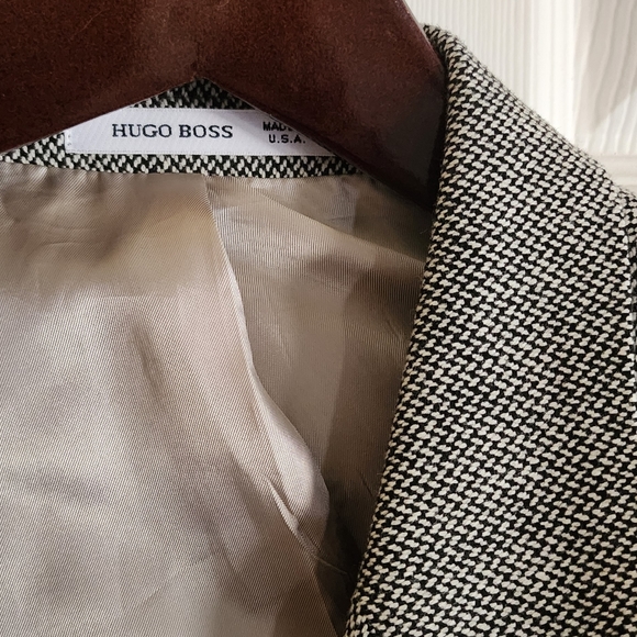 Hugo Boss Wool Cashmere Houndstooth Blazer - Picture 7 of 8